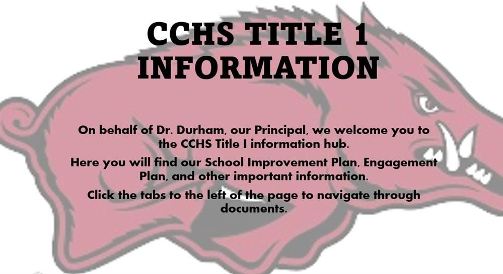 Title I Information may be found on this page and its tabs.